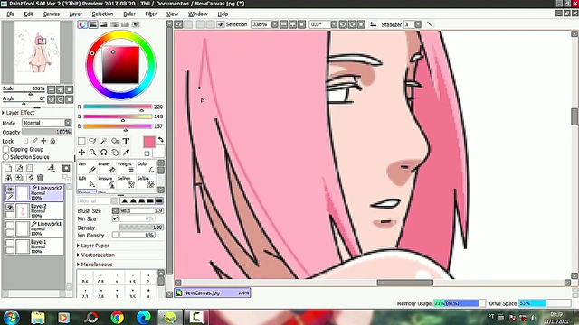 Speed Drawing Anime Sex With Naruto’s Sakura, Hinata & Ino