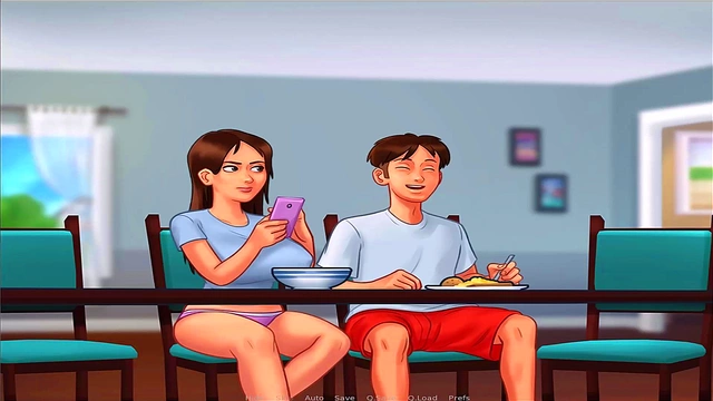 Busty Anime Beauty Seduces You In Summer Time Saga Uncensored Game Play