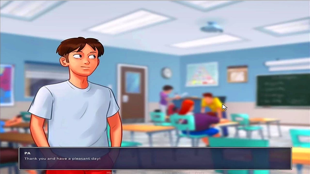 Busty Anime Beauty Seduces You In Summer Time Saga Uncensored Game Play