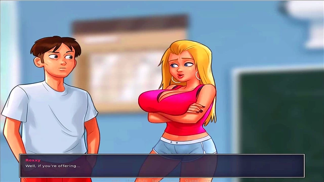 Busty Anime Beauty Seduces You In Summer Time Saga Uncensored Game Play