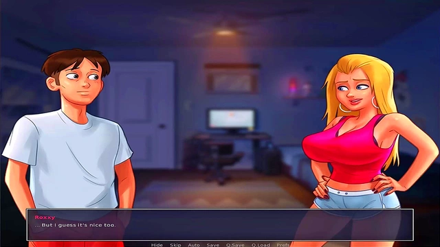 Busty Anime Babe Seduces You In Summer Time Saga Uncensored Gameplay