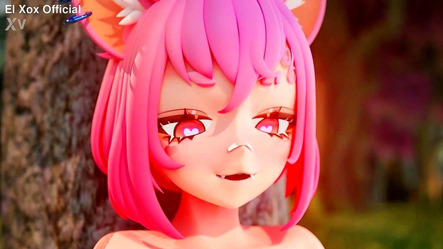 Horny VTuber Bunny-Girls Enjoy Outdoor Lesbian Fun With Cat-and-Doggirls
