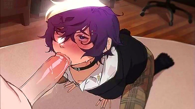Cute Anime Boy Gives Seductive Blowjob With Innocent Charm