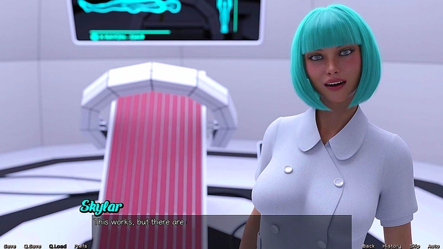 Blue-Haired MILF Craves Threesome With Busty Doc & You In Sexy 3D Hentai Adventure