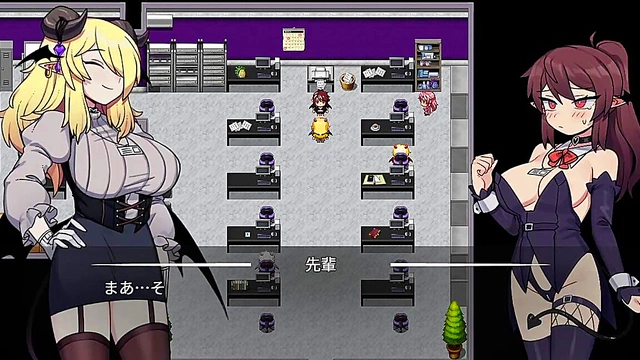 Seductive Corporate Succubus Tempts You In Naughty Hentai Game Session