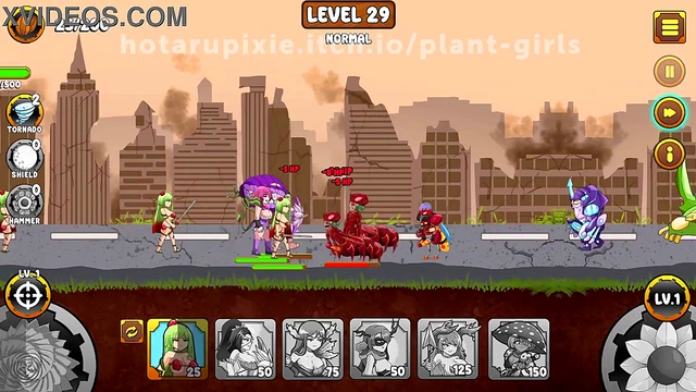 Plant Girls Battle Insects in Erotic Anime Adventure Level 29