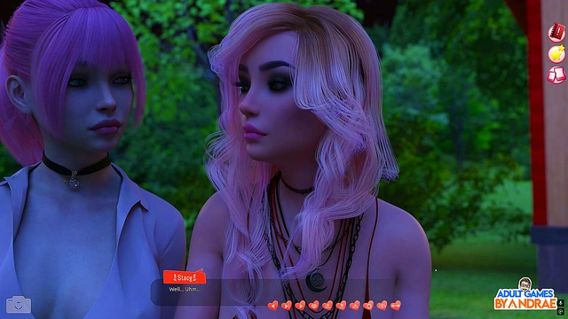 Naughty Mistress Eve Dominates Busty Teens in 3D Anime Threesome