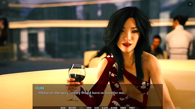 Cute 3D Anime Babe Seduces in Sexy Outfit for Footjob Restaurant Sex Scene