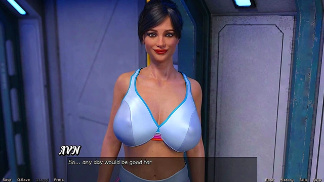 Stranded Space Yogini – BustyBrunette Cums in Sexy Outfits & Curvy Positions