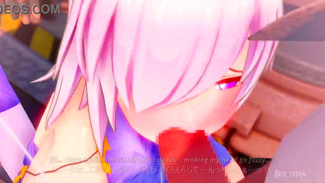 FGO Mash Dangerous Beast Costume Anime Blowjob & Fetish Fun