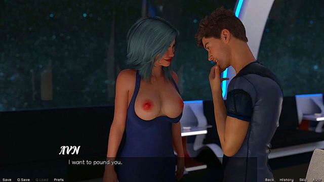 Busty Stripped Alien Takes Huge Cock for Busty Creampie & Bukkake Feast