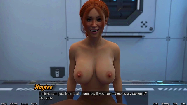 Sexy Redhead Stepsister Craves Busty Blowjob & Huge Cumshots In Spacious Anime Universe