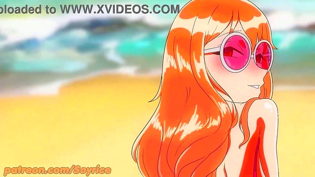 3D Nami Gets Sexy On The Beach With Anime