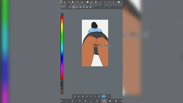 Shaved Pussy UpSkirt View From Behind Anime School Girl