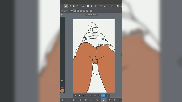 Shaved Pussy UpSkirt View From Behind Anime School Girl