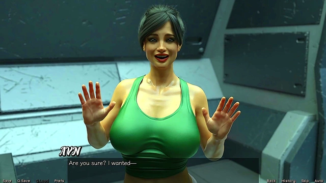 Shy Emo Teen Gets Rescued In Space For Busty Hentai Game Adventure