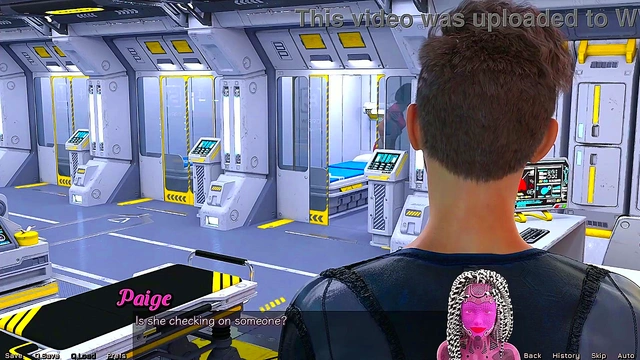 Shy Emo Teen Gets Rescued In Space For Busty Hentai Game Adventure