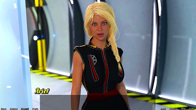 BlondeVirgin Strands In Space – Caught By Busty Stepsister For Huge-Cock Fun