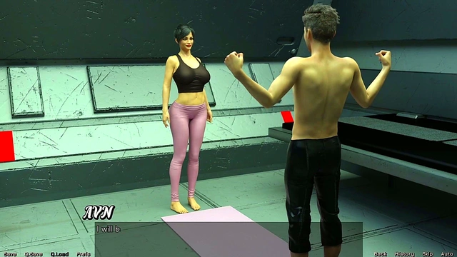 Big-Busted MILF Stretches Out Seductively in Sexy Space Adventure