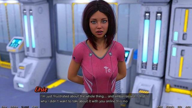 Big-Busted MILF Stretches Out Seductively in Sexy Space Adventure