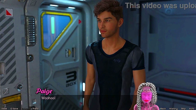 Big-Busted MILF Stretches Out Seductively in Sexy Space Adventure