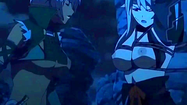 Anime Queens Spank Girls With Big Natural Tits & Lesbian Fanservice Action