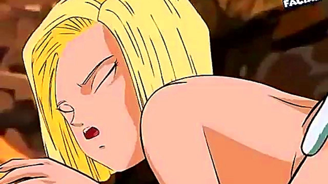 Android 18 Rides Vegeta's Dick In Hot DBZ Hentai Action