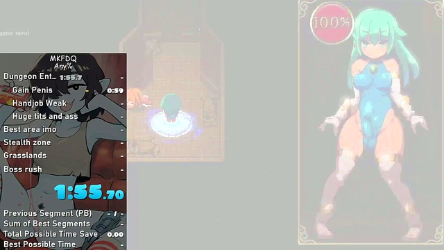 Futanari Mage Kanade’s H-Game Dungeon Quest Cocksuck & Creampie Adventure