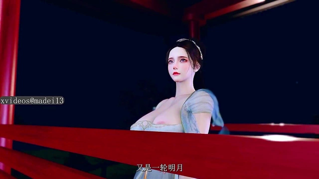 Chinese Style Beauty Seduces Thin Old Man for Passionate 3D Hentai Action