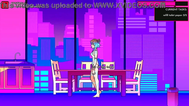 Cute Anime Babe Seduces You in Erotic Neon Fantasy Day 7