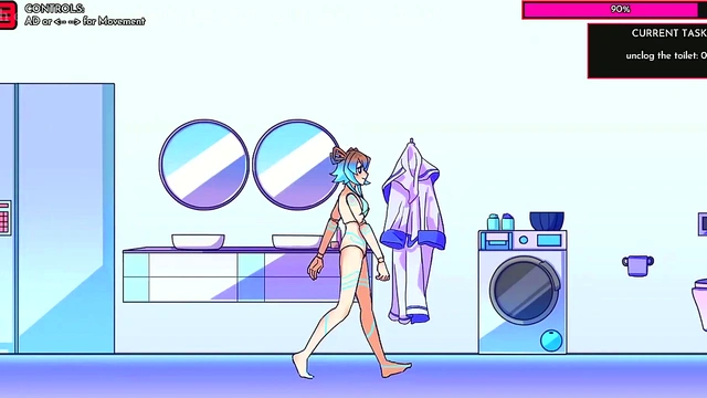 Cute Anime Babe Seduces You in Erotic Neon Fantasy Day 7