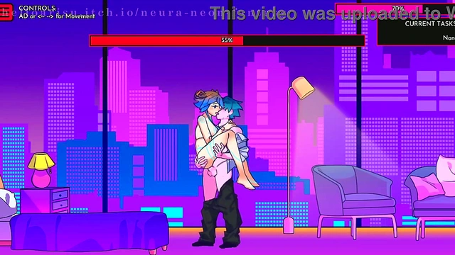 Cute Anime Babe Seduces You in Erotic Neon Fantasy Day 7