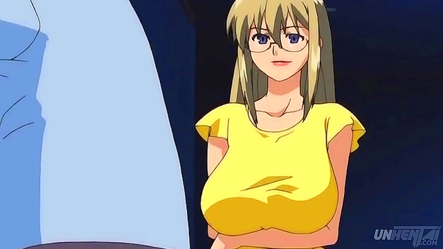 Hot Anime Stepmom With Big Tits Gives Busty Blowjob For Juicy Cumshot