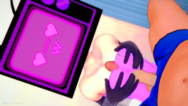 Horny TV Woman Drops Towel for Steamy 3D Hentai Skibidi Sex Scene