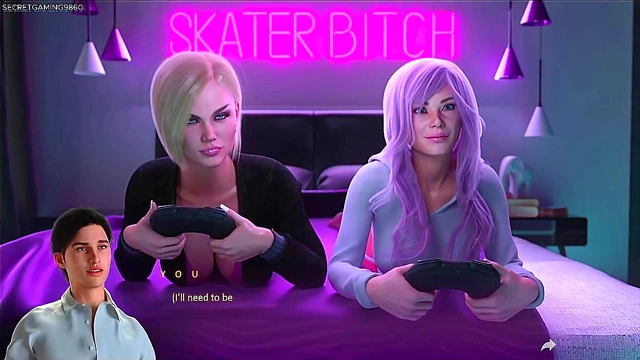 Tight-Ass Teen Gets Stretched by BF's Massive Cock in 3D Hentai Game Scene