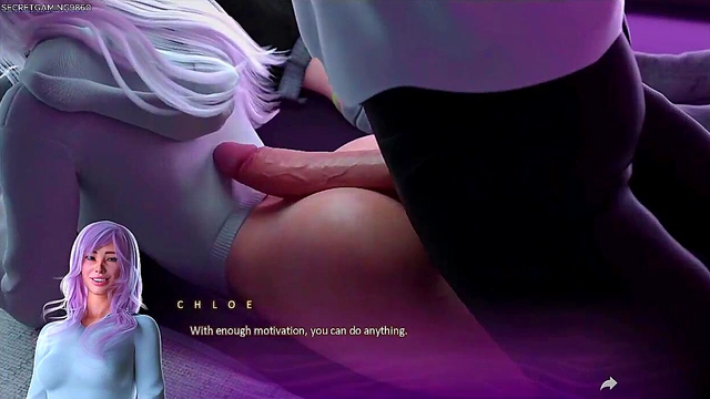 Tight-Ass Teen Gets Stretched by BF's Massive Cock in 3D Hentai Game Scene