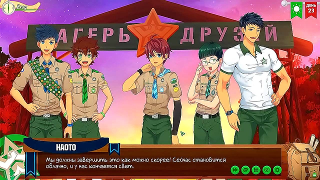 Naoto & Natsumi's Steamy Russian-Voiced Anime Adventure in Friends Camp