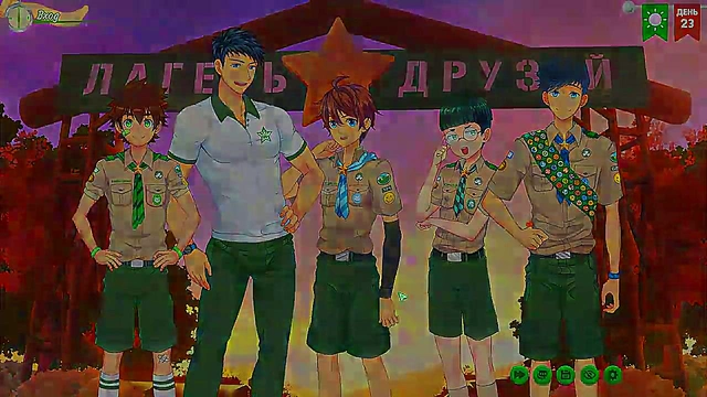 Naoto & Natsumi's Steamy Russian-Voiced Anime Adventure in Friends Camp