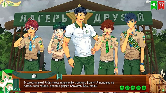 Naoto & Natsumi's Steamy Russian-Voiced Anime Adventure in Friends Camp