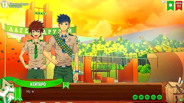 Naoto & Natsumi's Steamy Russian-Voiced Anime Adventure in Friends Camp