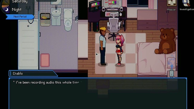 Hentai Game Manager Peeps On Sexy Dorm Girls For Hot Action