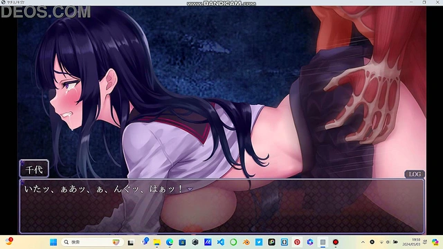 Japanese Hentai Action – Yachiyo Battles Monster for Erotic Pleasure