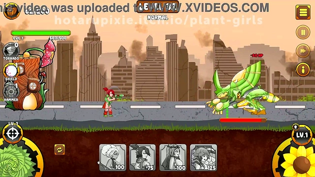 Plant Girls Battle Bugs in Erotic Anime Adventure Level 32