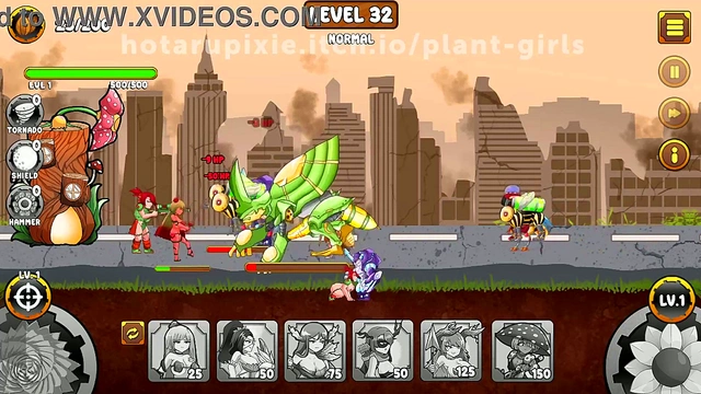 Plant Girls Battle Bugs in Erotic Anime Adventure Level 32