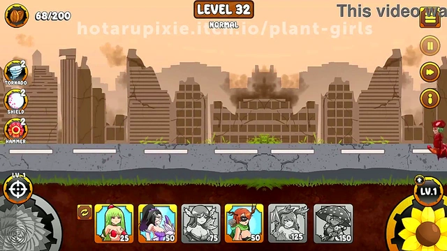 Plant Girls Battle Bugs in Erotic Anime Adventure Level 32