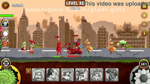 Plant Girls Battle Bugs in Erotic Anime Adventure Level 32