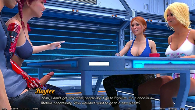 Busty 3D Anime Teen Gets Pounded By Huge Cock In Space Adventure Game