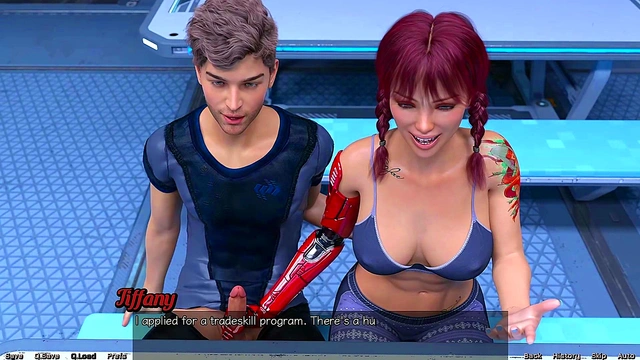 Busty 3D Anime Teen Gets Pounded By Huge Cock In Space Adventure Game