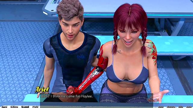 Busty 3D Anime Teen Gets Pounded By Huge Cock In Space Adventure Game