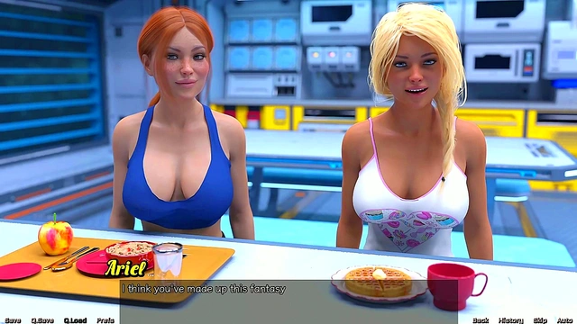 Busty 3D Anime Teen Gets Pounded By Huge Cock In Space Adventure Game